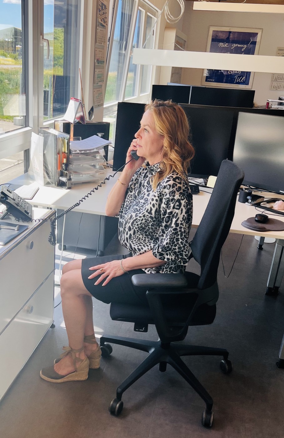 Carmen Scherzinger bei der Arbeit